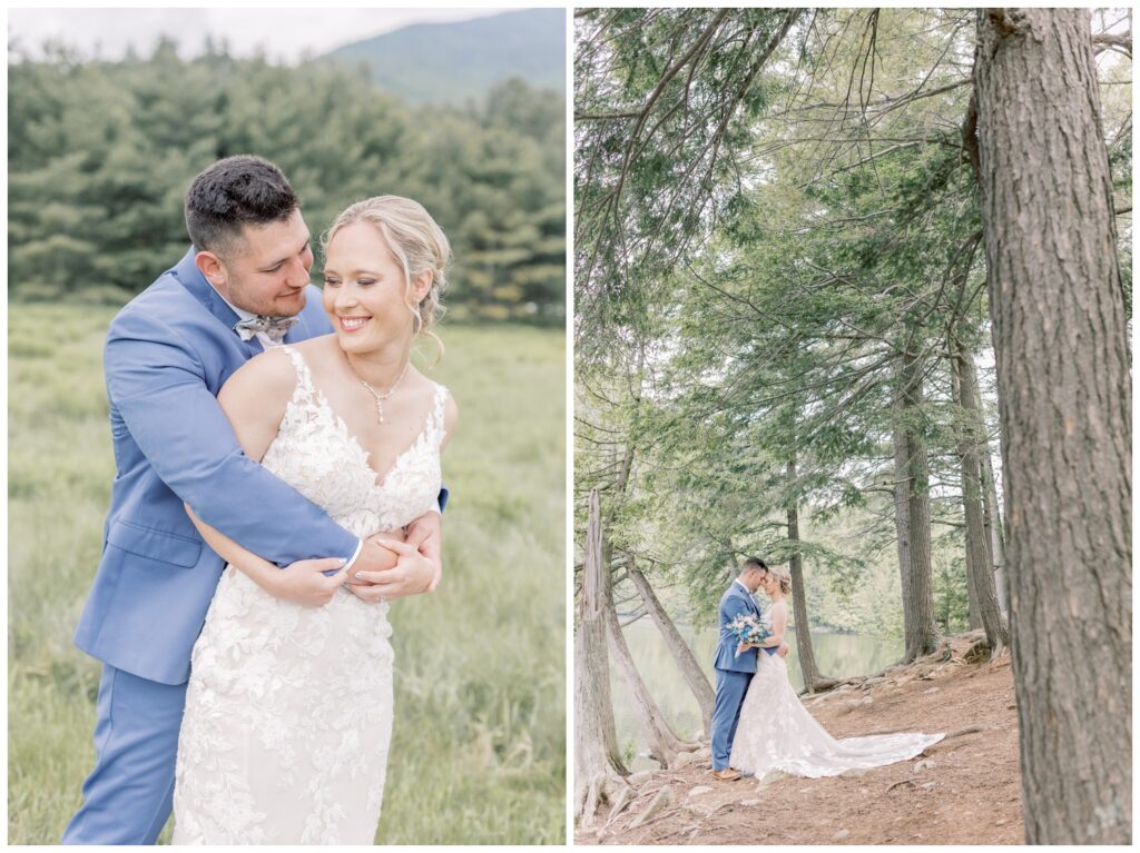 Keene Valley Elopement photographed in a light and airy style.
