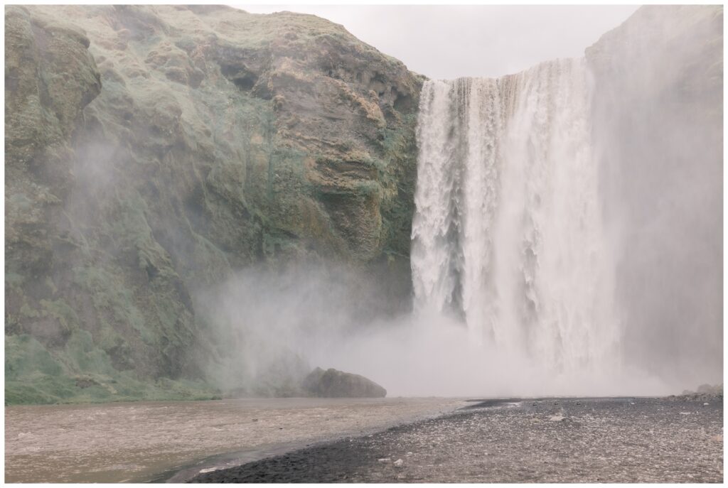 Landscape of Skógafoss
waterfall in Iceland.