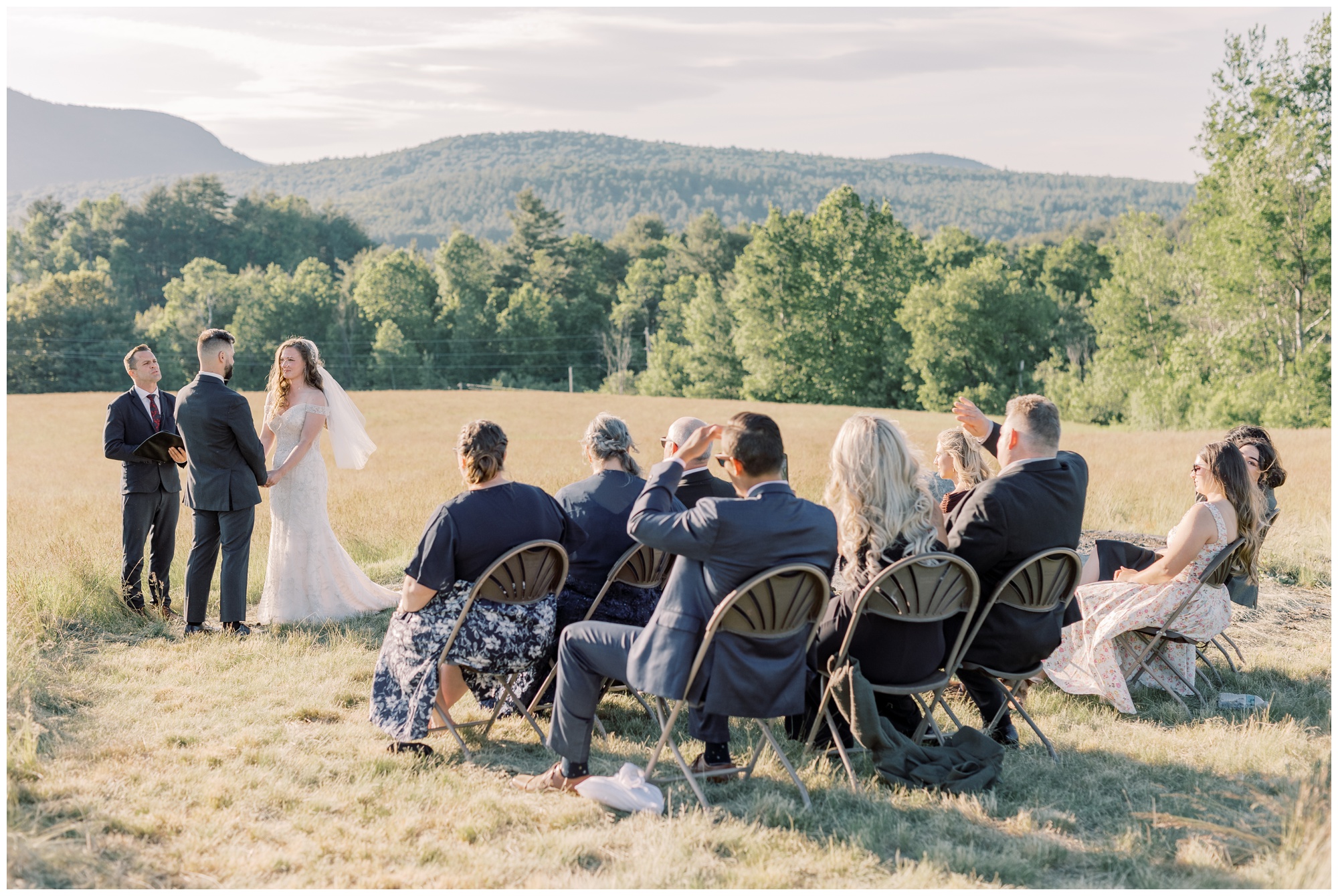 Intimate Lake Placid Elopement ceremony.
