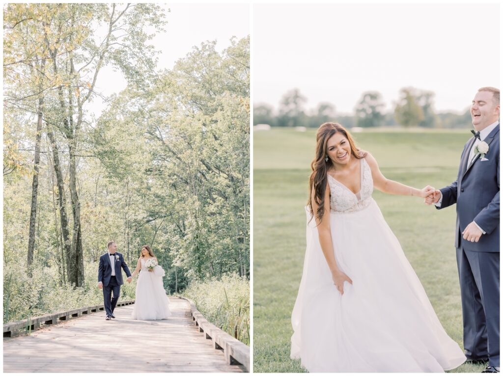 Bride and Groom at Saratoga National for their intimate wedding and Saratoga Springs Elopement Celebration.