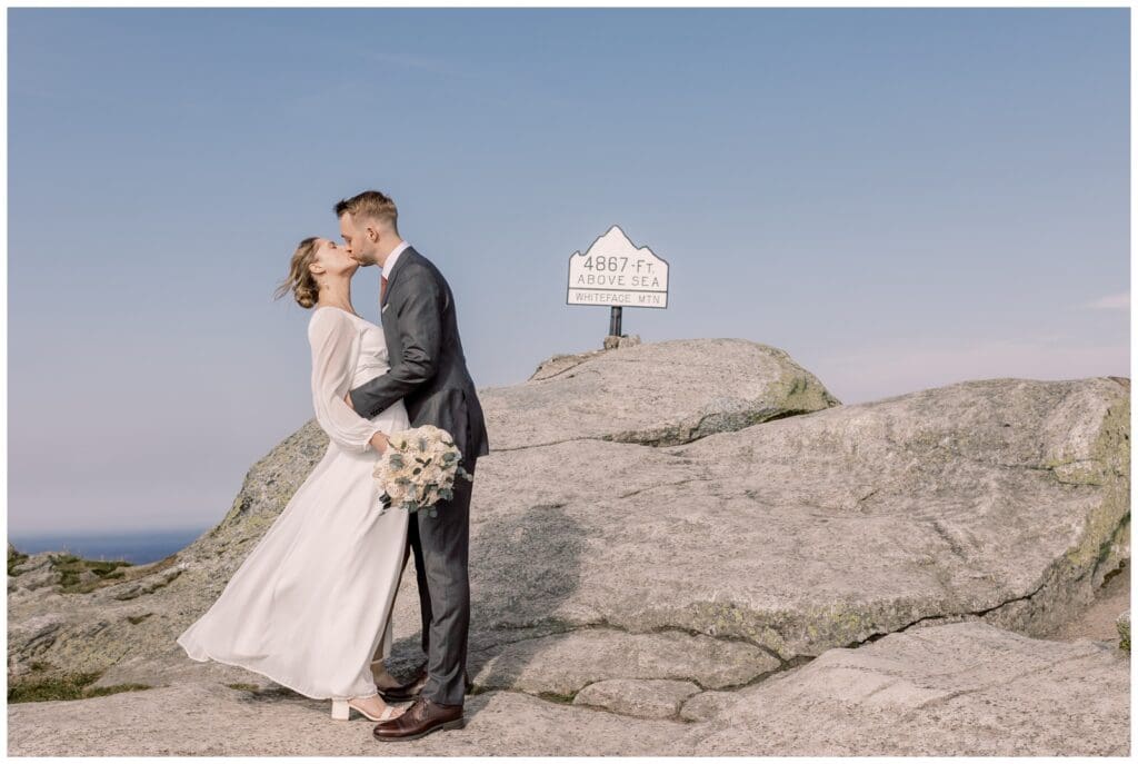 Wedding photos at Whiteface Mountain in New York.
