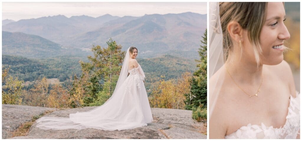 Beautiful boho elopement dress with removable sleeves and a see through bodies. You can see more dress options in these online shops for elopement dresses.