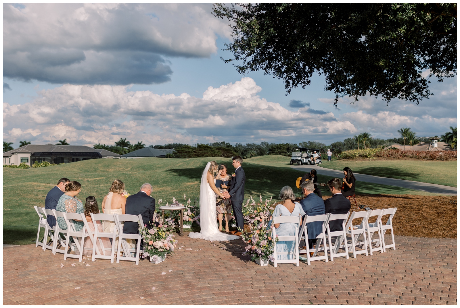 Fort Myers Winter Elopement ceremony at The Club at Renaissance.